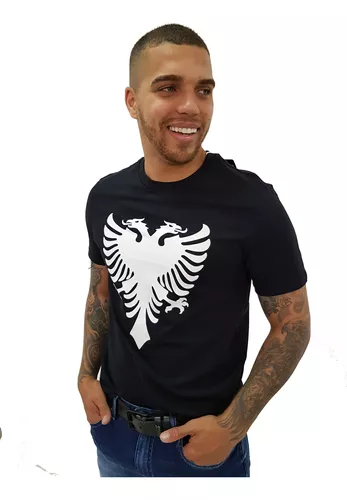 Camiseta Cavalera Estampada Águia Masculina - Preto