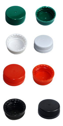 2500 Tampas 38mm Rosca Com Lacre Para Garrafa Plastica Pet Cor Branco