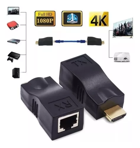 Video Extender Hdmi A Rj45 Hasta 30 Mts