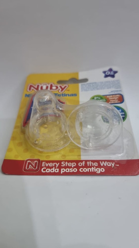 Nuby Tetina Mamila De Tetero Boca Ancha Flujo Rapido 2und