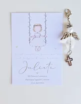 Comprar Llavero Angelito + Estampita Comunion Bautismo Confirmacion