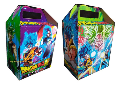 Goku Dragon Ball Super V Set 50 Dulceros Cajitas Bolo Feliz