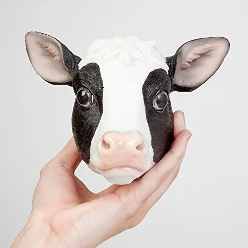 Bits And Pieces-tree Hugger Cow Garden Peeker-polyresin