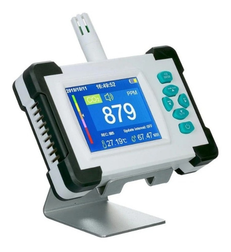 Imagen 3 de 10 de Monitor Medidor Co2 Calidad Del Aire Temp Y Humedad Carbono