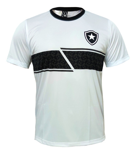 Camisa Botafogo Glorioso Didactic Branco E Preto Oficial