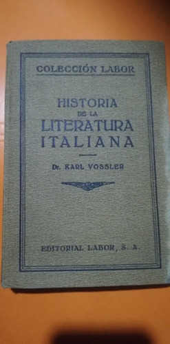 Historia De La Literatura Italiana