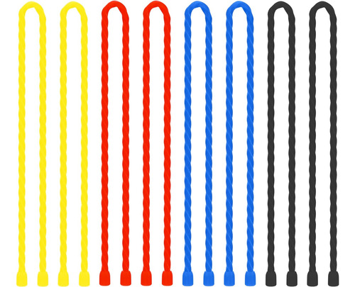 Bridas De Silicona Reutilizables 12 Con Núcleo De Acero