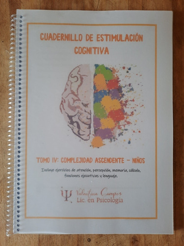 Cuadernillo De Estimulación Cognitiva Tomo Iv - Impreso