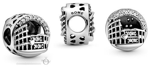 Charm Pandora Italia Roma Coliseo Colección Viajes Ale 925