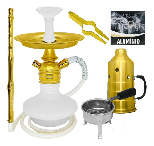 Narguile Completo Mini Monster Mangueira Anti Chamas Barato
