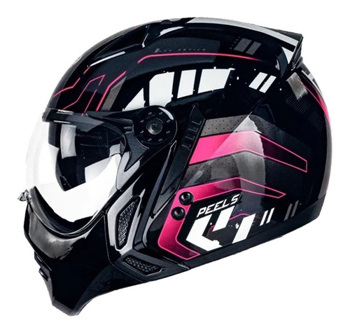 Capacete Feminino Aberto Solar Peels Mirage Midnight Rosa