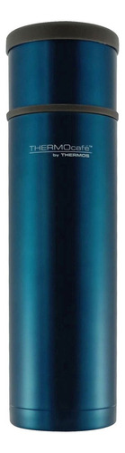 Termo Líquido Tapa Plana Acero Inoxidable 500 Ml Thermos Color Azul