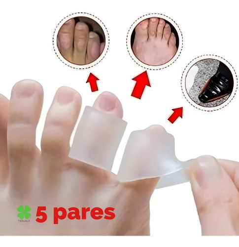 Imagem 1 de 10 de Dedeira Silicone Protetor De Dedos Gel Melhor Preço 10 Unid