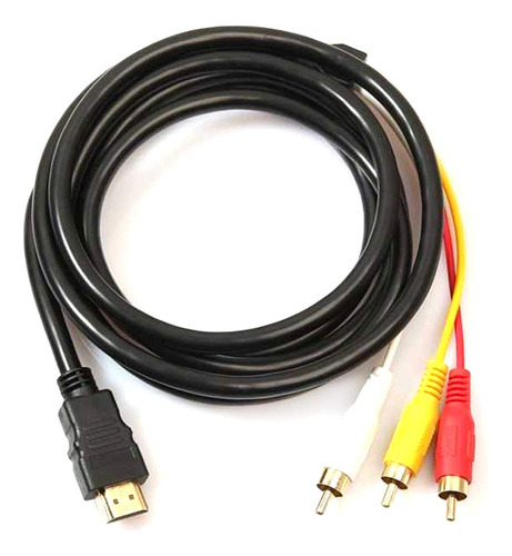 Lapetus Cable Hdmi A Rca Macho A 3 Rca Video Audio Av Adapt.