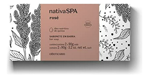 Jabón Nutritivo Nativa Spa (rose) - 2 X 90 Gr
