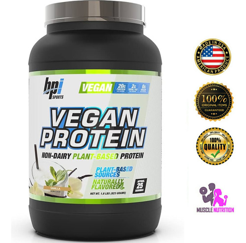 Proteína Vegana Bpi 1,8 Lbs Registro Sanitario