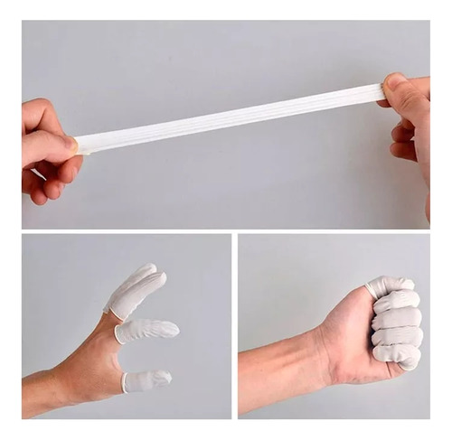 100u Dedales De Látex Para Manicure O Cunas Para Dedos