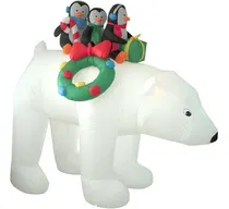 Comprar 3 Pingüinos Inflables Navideños De 8 Pies De Altura En Polar