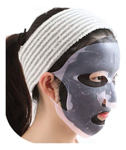 Facial Mask Cover, Reusable Moisturizing Face Silicone Sheet