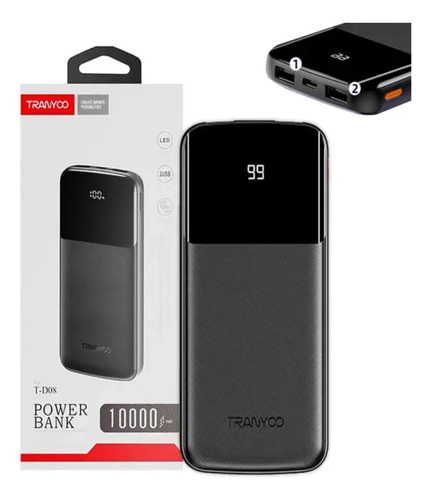 Power Bank T-d08 Capacidad 1000 Mah - Salida Usb