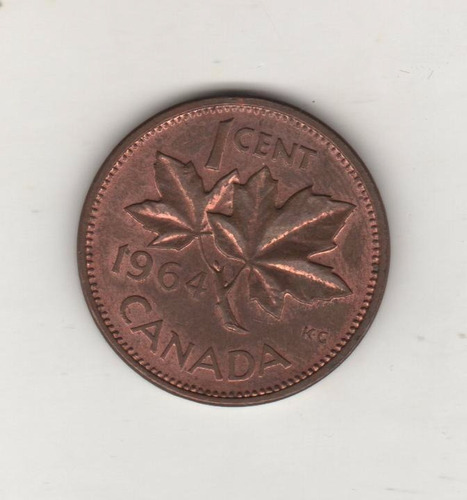 Canadá Moneda De 1 Centavo Año 1964 Km 49 - Excelente++