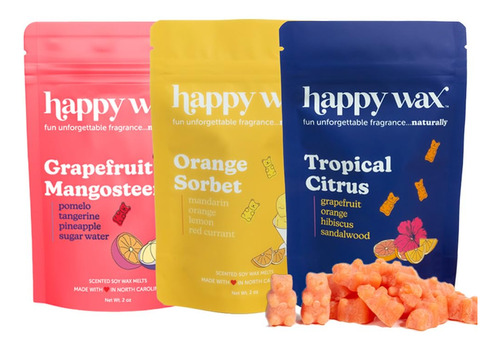 Happy Wax Best Sellers Collection - Cera De Soja Natural Per