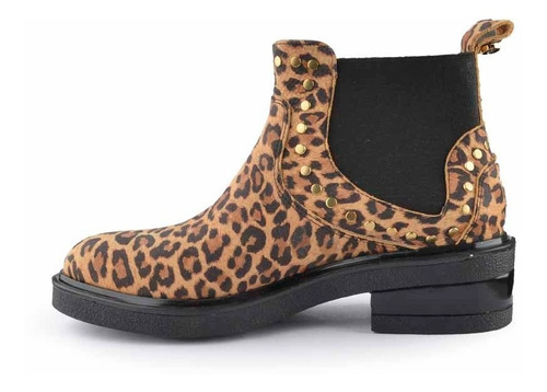 Imagen 5 de 5 de Botinetas Botines Botas De Mujer De Cuero Nara - Ferraro