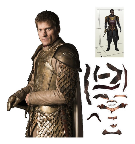 Jaime Lannister Juego De Tronos Figura 50 Cm Papercraft