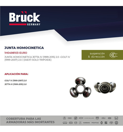 Tripoide Junta Homocinetica Jetta 2004 2.0 8v 1h0498103