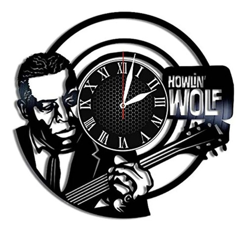 Olha Diseño De Arte Howlin Wolf Vinilo Reloj