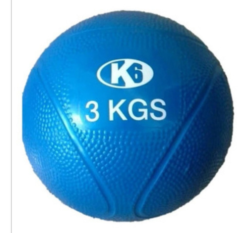 Balon Ejercitador Marca K6 3kgs Azul 67803 (20)