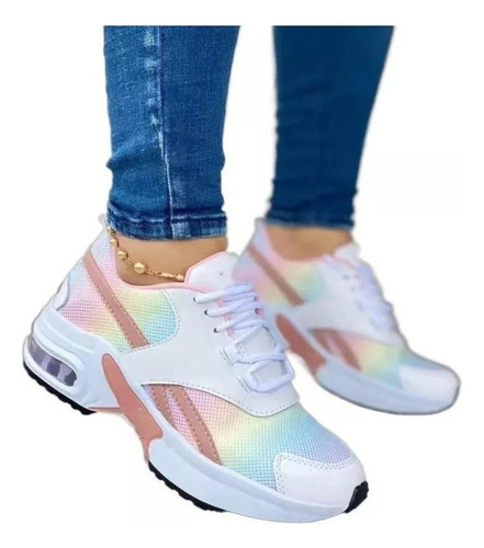Zapatos Deportivos Femeninos Transpirables Y Cómodos