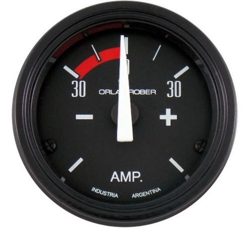 Reloj Amperimetro Orlan Rober Classic 52 Mm 30 Amperes