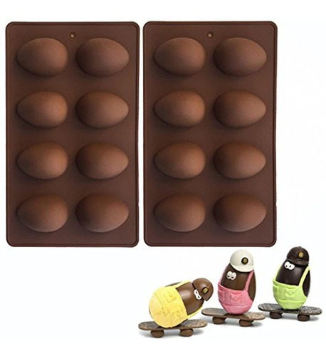 Molde De Silicona Para Huevos De Pascua 2 Unidades