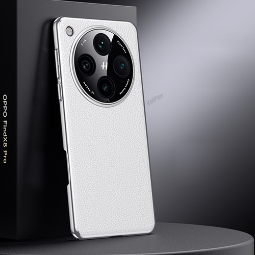Funda Original Para Oppo Find X8 Pro/findx8, Piel De Lujo, Dura A Prueba De Golpes, Chapada, Funda Protectora De Lentes