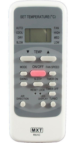 Controle Ar Condicionado Trane Electrolux Midea R51