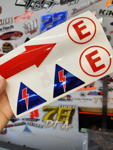 Cartela Adesivos De Segurança Carros De Arrancada