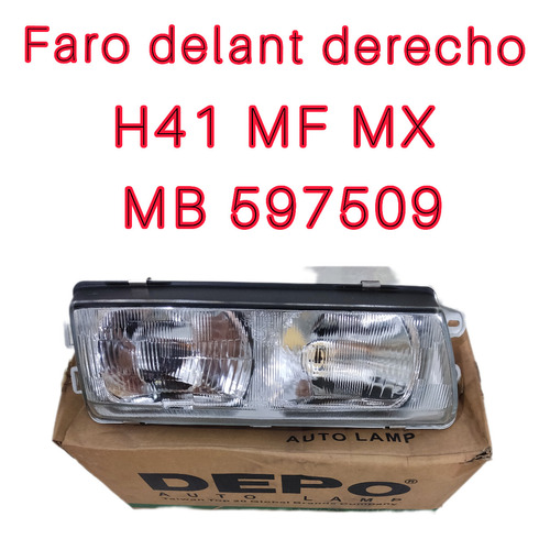 Faro Delantero Derecho Mitsubishi Mf Mx H41 Depo