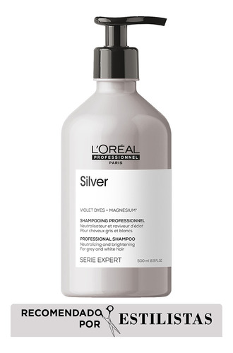 Shampoo Matizador L´oreal Silver Morado Serie Expert 500ml