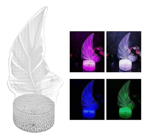 Lámpara De Mesa De Luz Nocturna De Planta 3d Luz De
