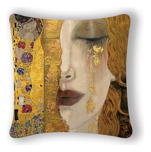 Funda De Almohada Con Pintura Al Óleo De Gustav Klimt