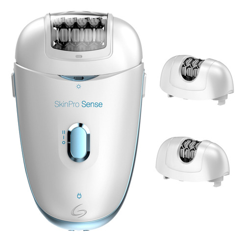 Depiladora Skinpro Sense Gama Carga Usb Con 3 Cabezales Color Blanco