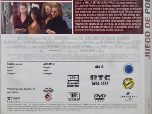 Dvd Juego De Poder Tom Hanks Julia Robert Philip Hoffman Ll3