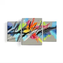 Comprar Cuadros Tripticos Abstracto Moderno Deco + Catalogo