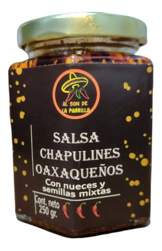 Salsa De Chapulines Chilpentin Semillas Gourmet Frasco Macha