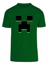 Comprar Polo Minecraft Creeper Gamer Pc Video Juego Algodón Infantil