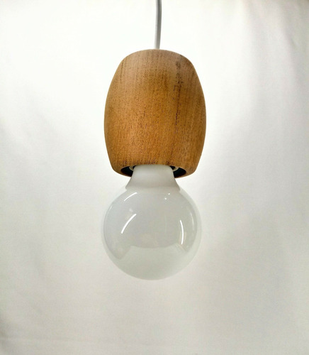 Imagen 6 de 6 de Lampara Colgante Estilo Nordico Escandinava En Madera