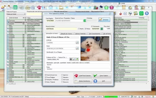 Infopet é um software para petshop, clínicas veterinária e