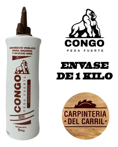 Cola Carpintero Adhesivo Vinilico Congo R25 X 1 Kilo X 1 U