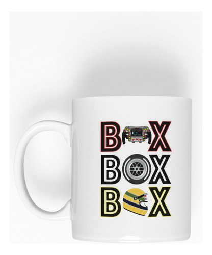 Taza Tazon Box Box F1 - Formula1 Casco Rueda Volante